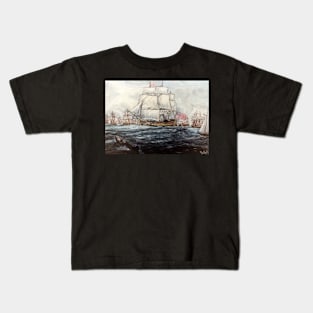 HMS VICTORY IN PORTSMOUTH, ENGLAND Kids T-Shirt